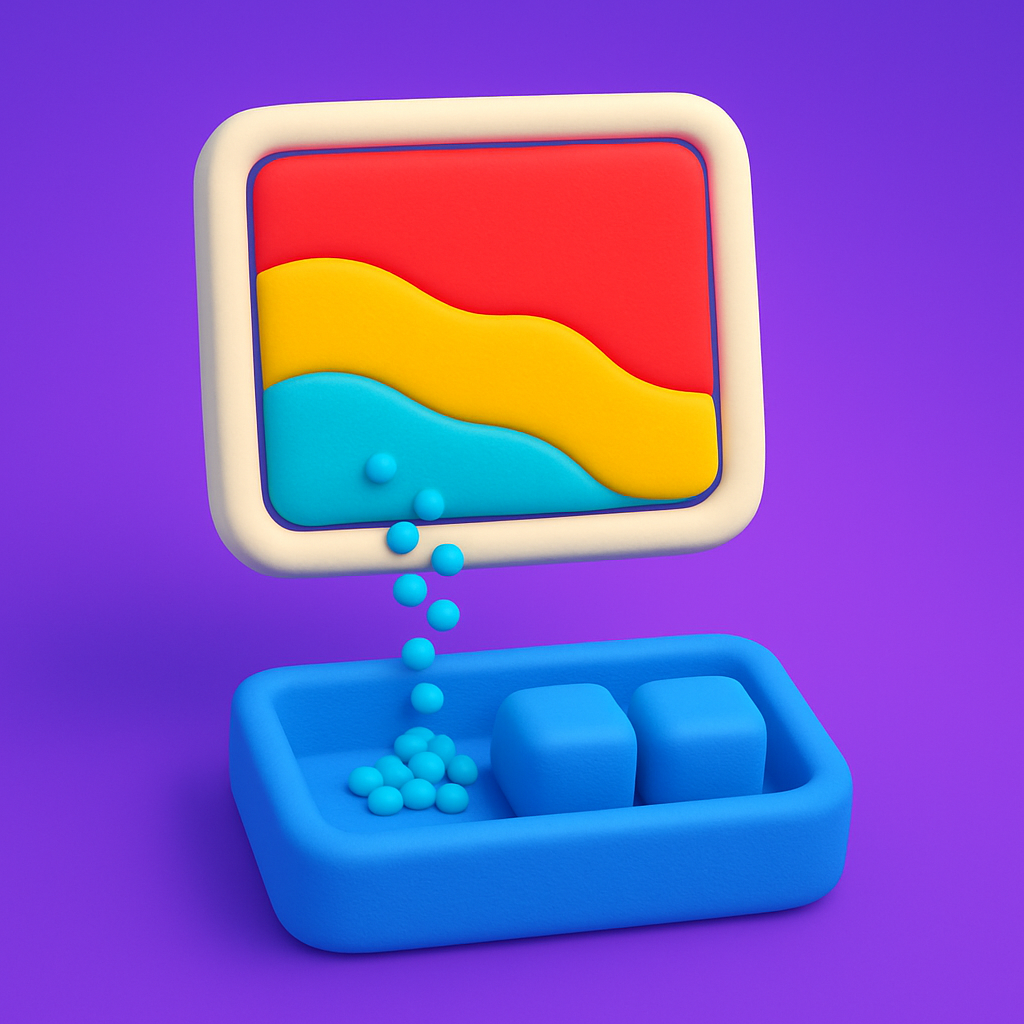 Sort Sand Jam Icon